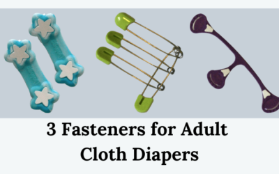 3 Fasteners for Adult Cloth Diapers