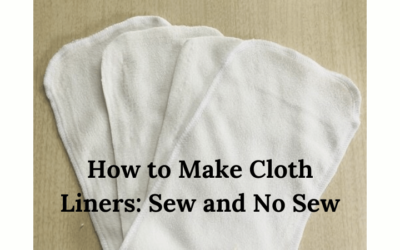 How to Make Adult Cloth Liners: Sew and No-Sew